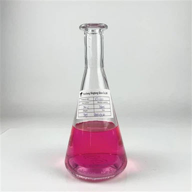 ขวดแก้วทรงกรวยพร้อมคอร์ก